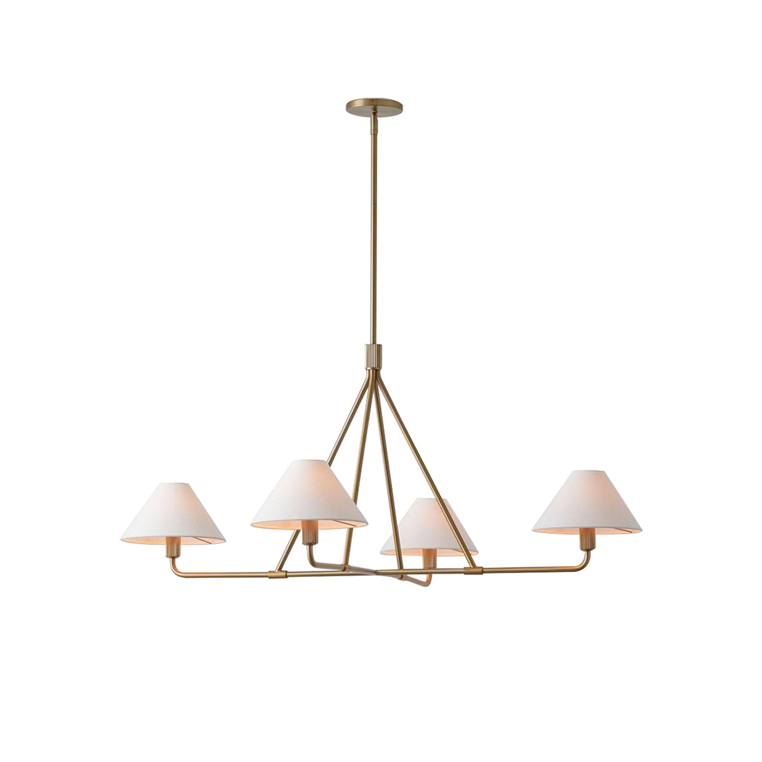 Candelabro de vaso com cúpula cónica, minimalista