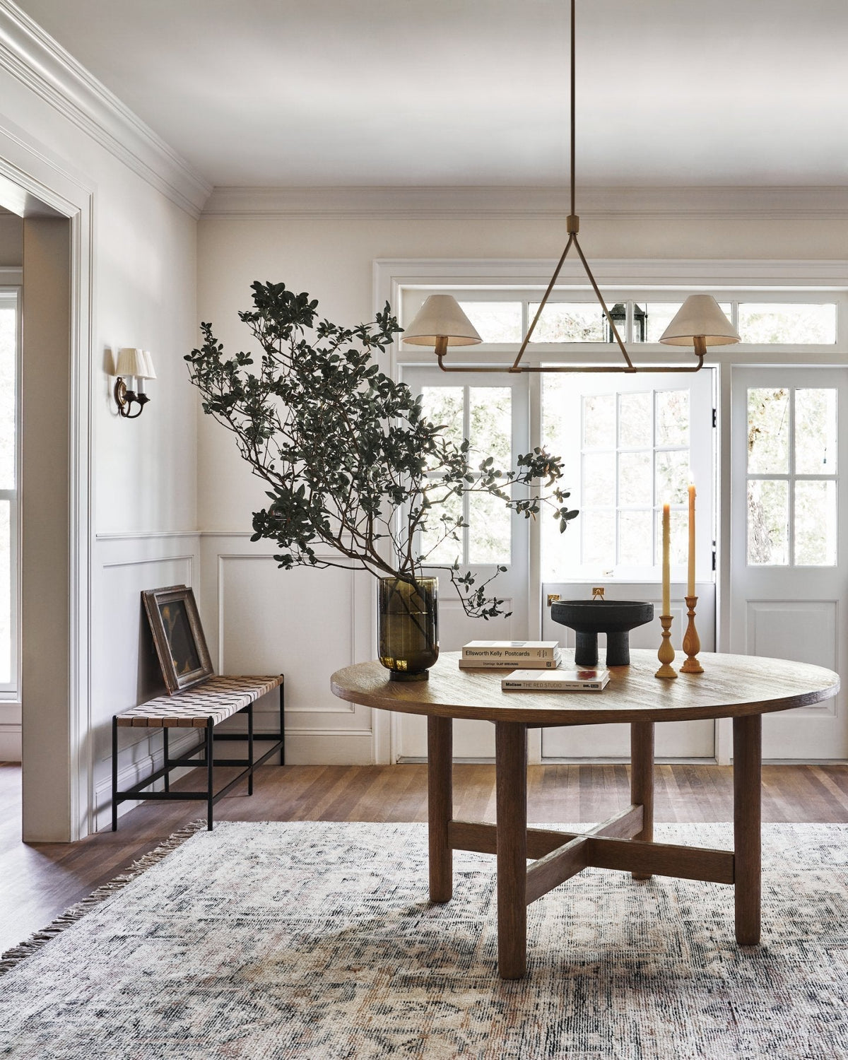 Candelabro de vaso com cúpula cónica, minimalista