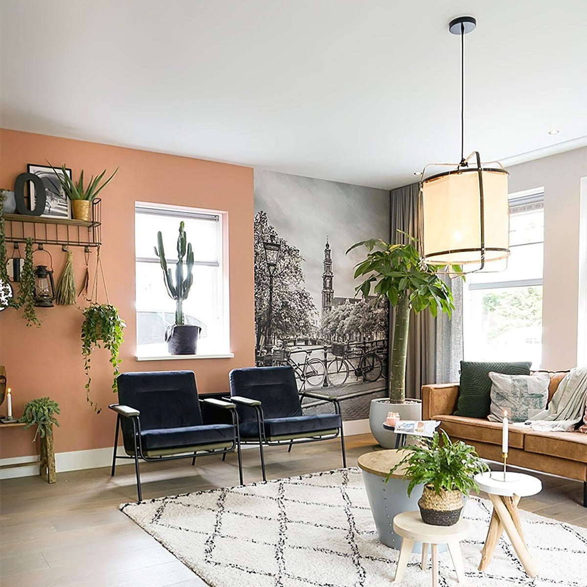 Arioelia-pendel med bambusskærm til stuen