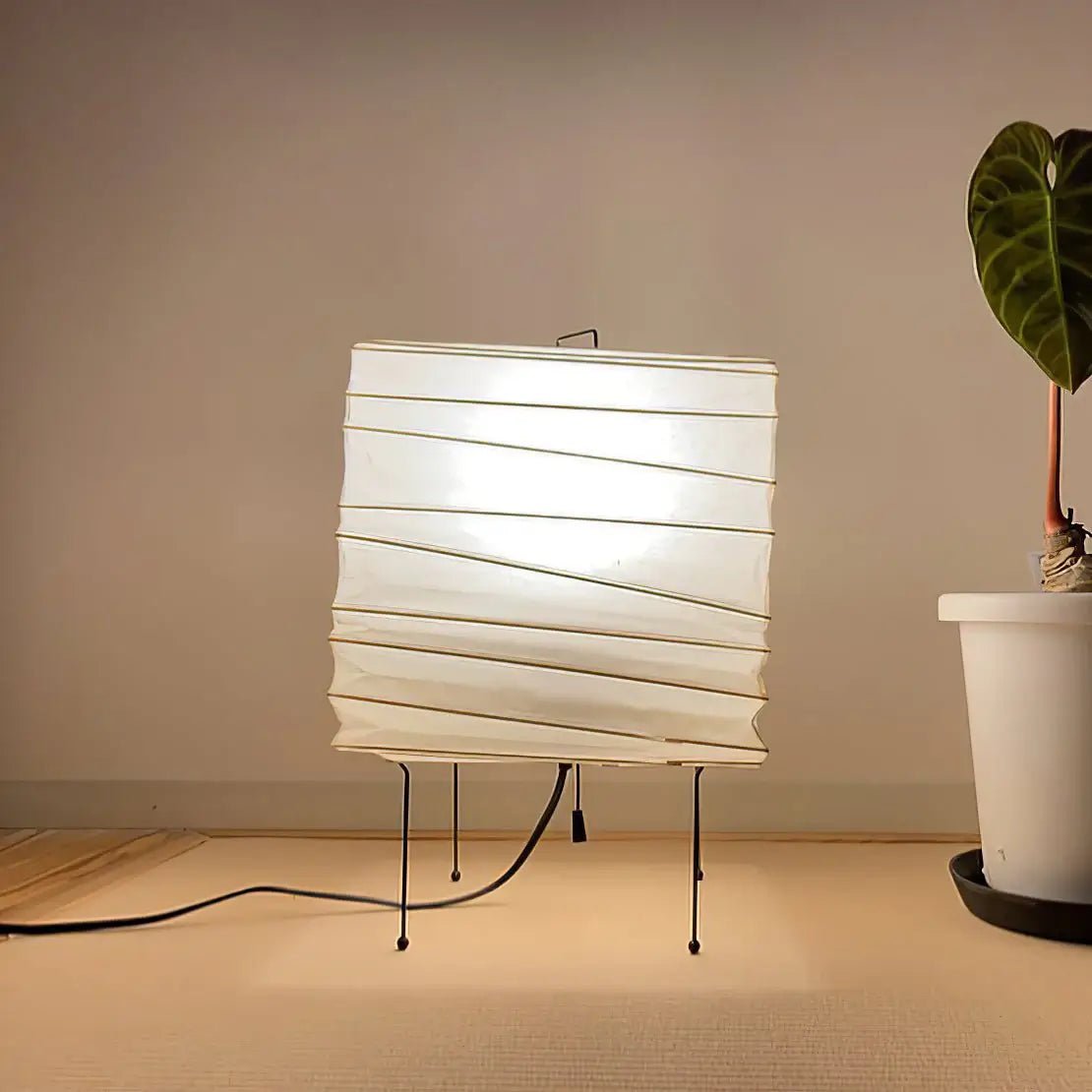Mith orientalsk bordlampe i papir