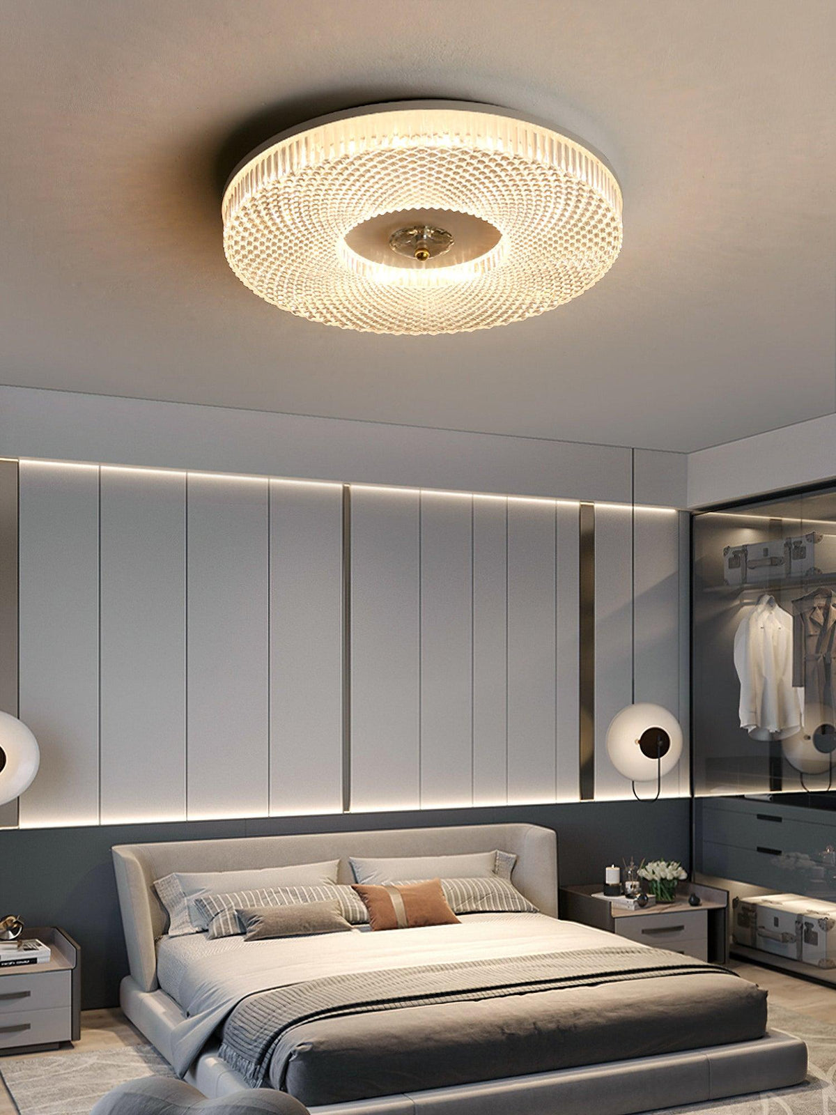 Nirenaine LED-loftljós úr akrýl fyrir loft