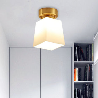 Sanna Vintage Glas Metall Taklampa Hall Sovrum Vardagsrum