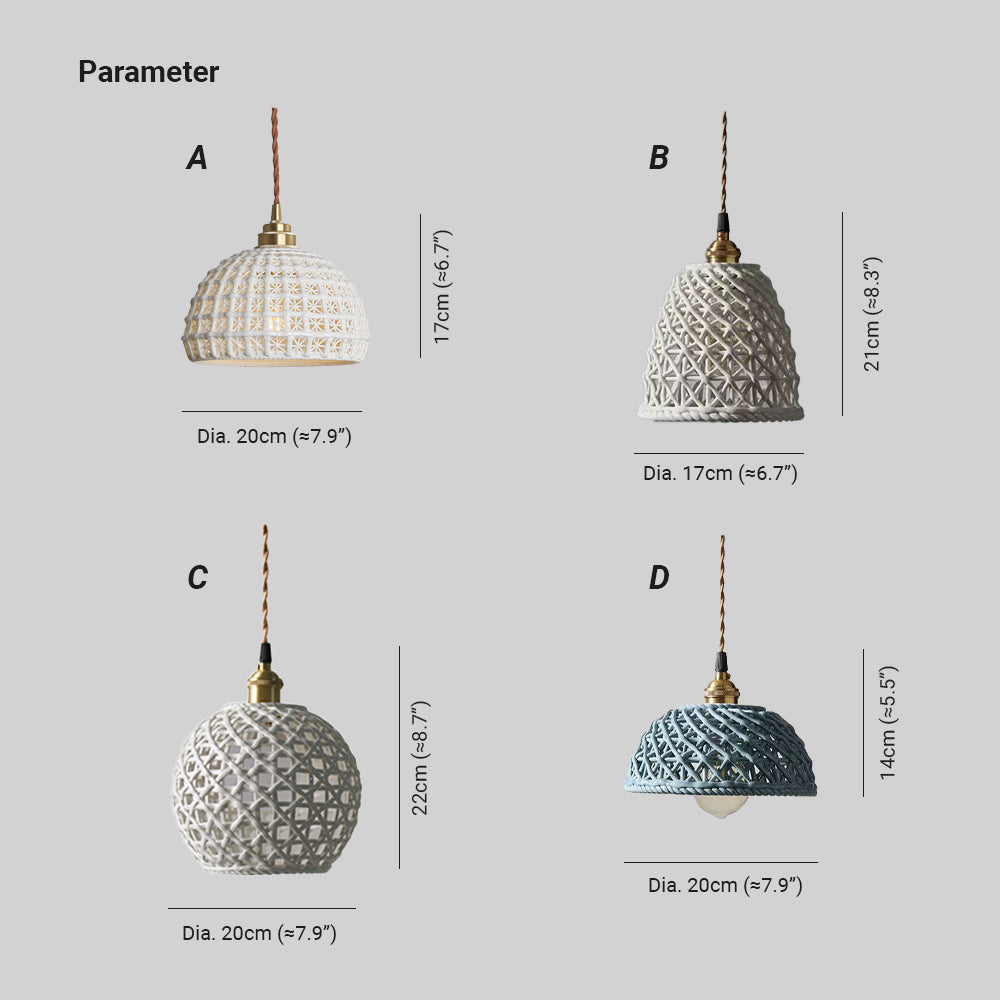 Valentina Modern LED Pendant Light Metal Blue White Bedroom/Kitchen