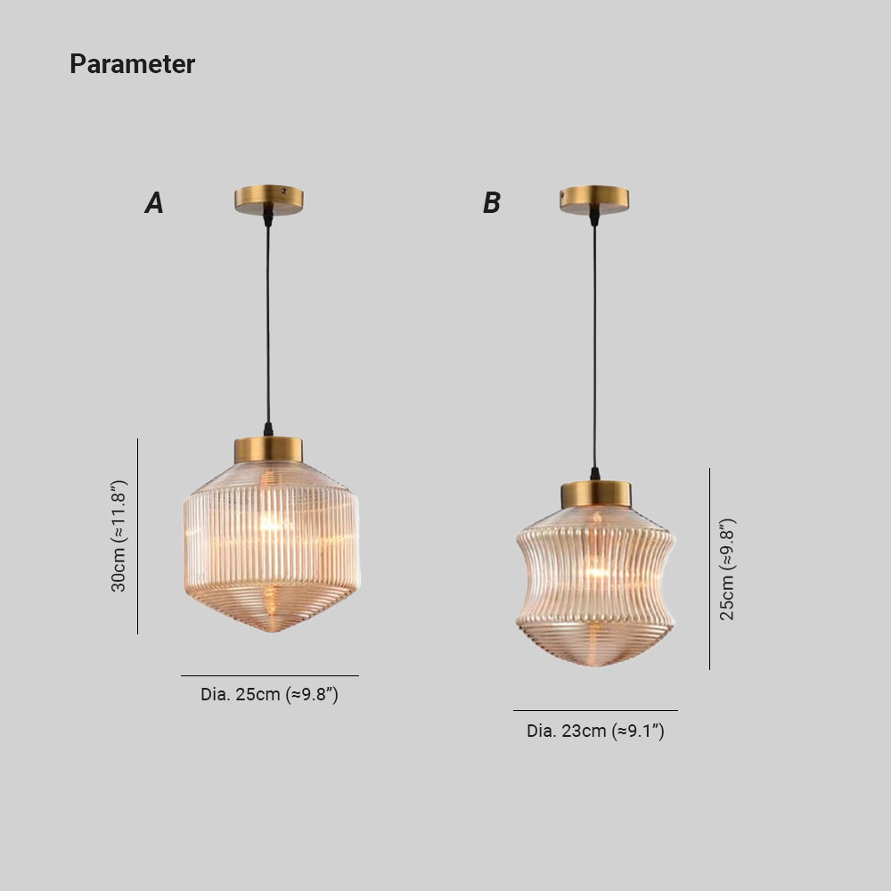 Valentina moderne LED-pendellampe i røggråt glas, soveværelse