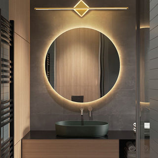 Leigh Design Linjär LED Vägglampa Svart/Guld Metall+Silikagel Runda/Fyrkant Vardagsrum/Sovrum