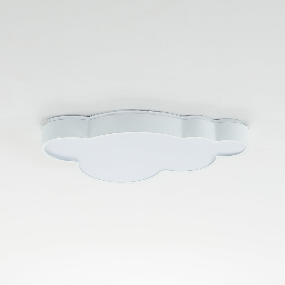 Arisha modern molnformad taklampa, vit, metall