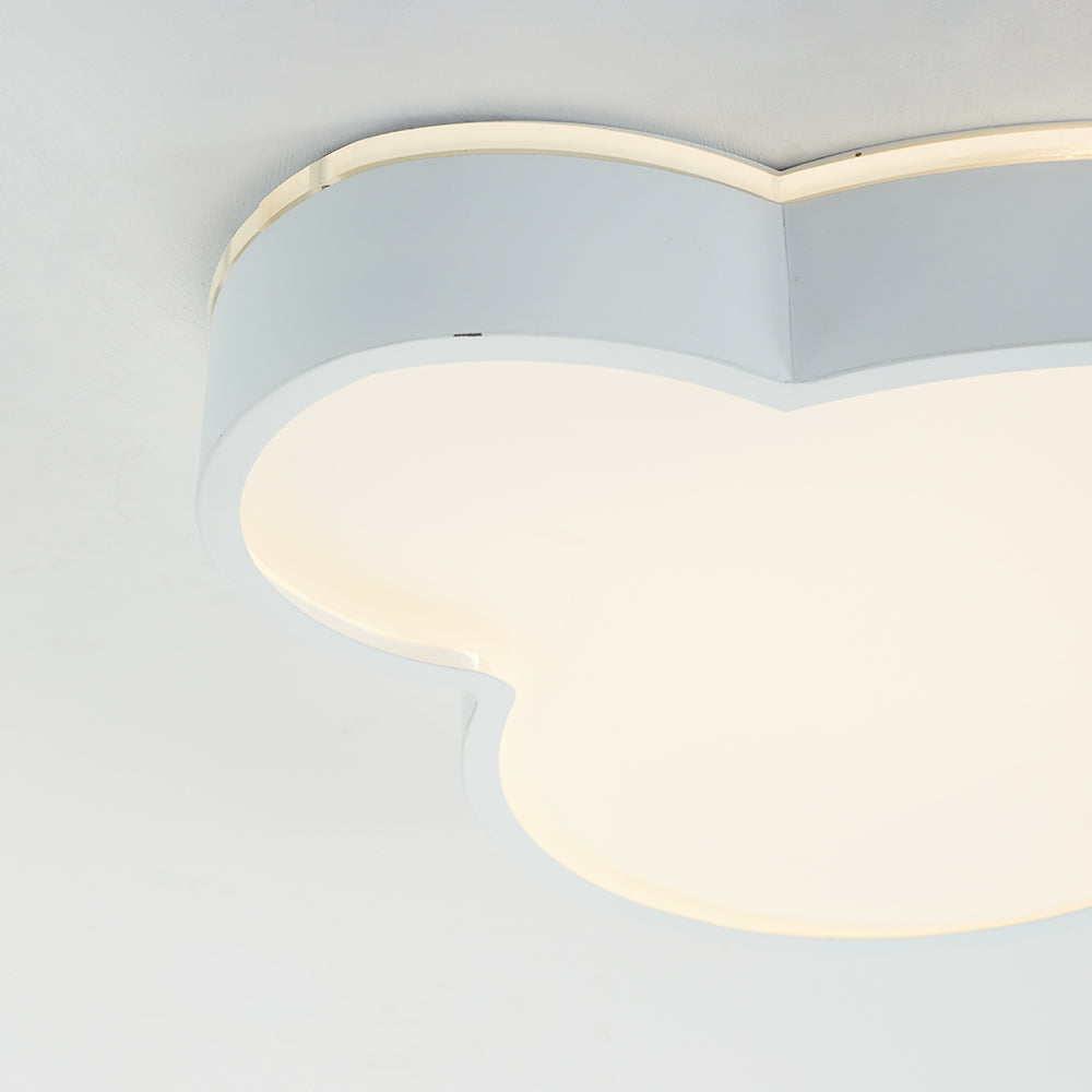 Arisha modern molnformad taklampa, vit, metall