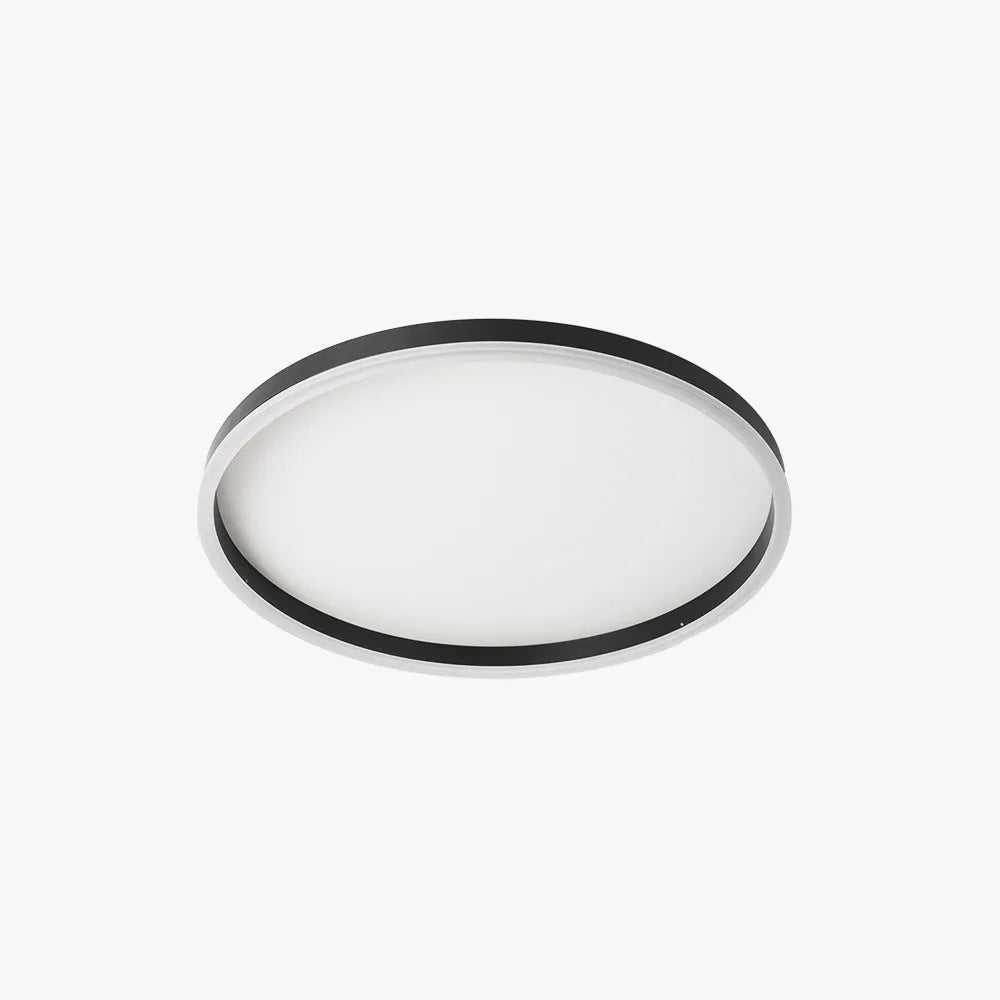 Arisha minimalistisk ringformet loftlampe i metal, sort