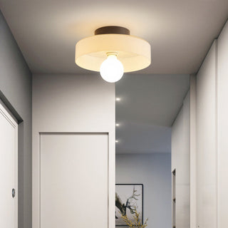 Leilani Modern Glas/Metall Plafond, Vit/Grön/Orange/Gul Grön