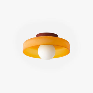 Leilani Modern Glas/Metall Plafond, Vit/Grön/Orange/Gul Grön