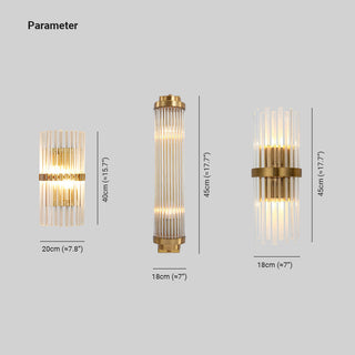 Orr Cylindrisk Modern LED Genomskinlig Vägglampa Metall/Kristall Guld Vardagsrum/Sovrum