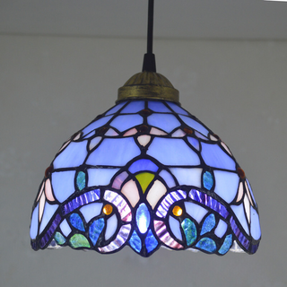 Alessio Retro LED Pendellampa Målat Glas/Metall Gul/Beige/Brunt/Khaki/Blå/Lila Vardagsrum/Sovrum