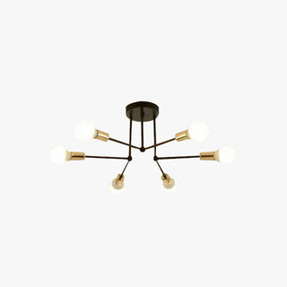 Valentina Industriell Metall Glas Taklampa Vardagsrum Sovrum