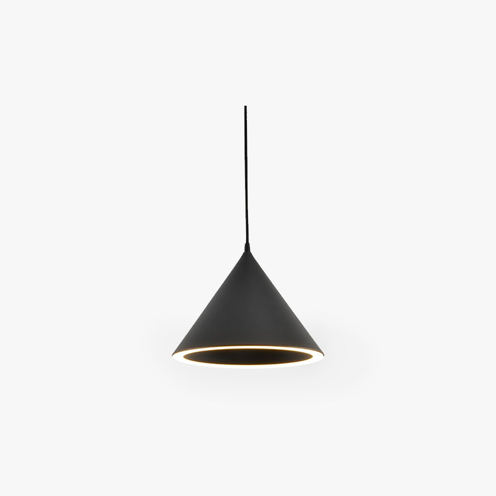 Candeeiro suspenso LED Aria, colorido e em forma de funil