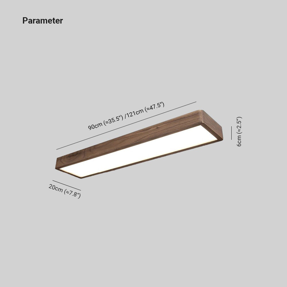Muto rektangulær designer-loftlampe