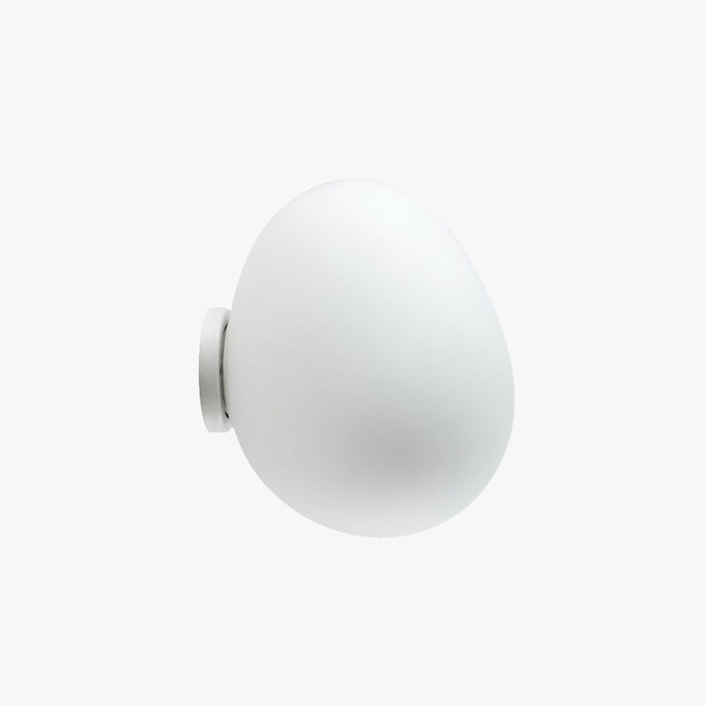 Valentina designer geometrisk væglampe med glas til sminkebord, hvid