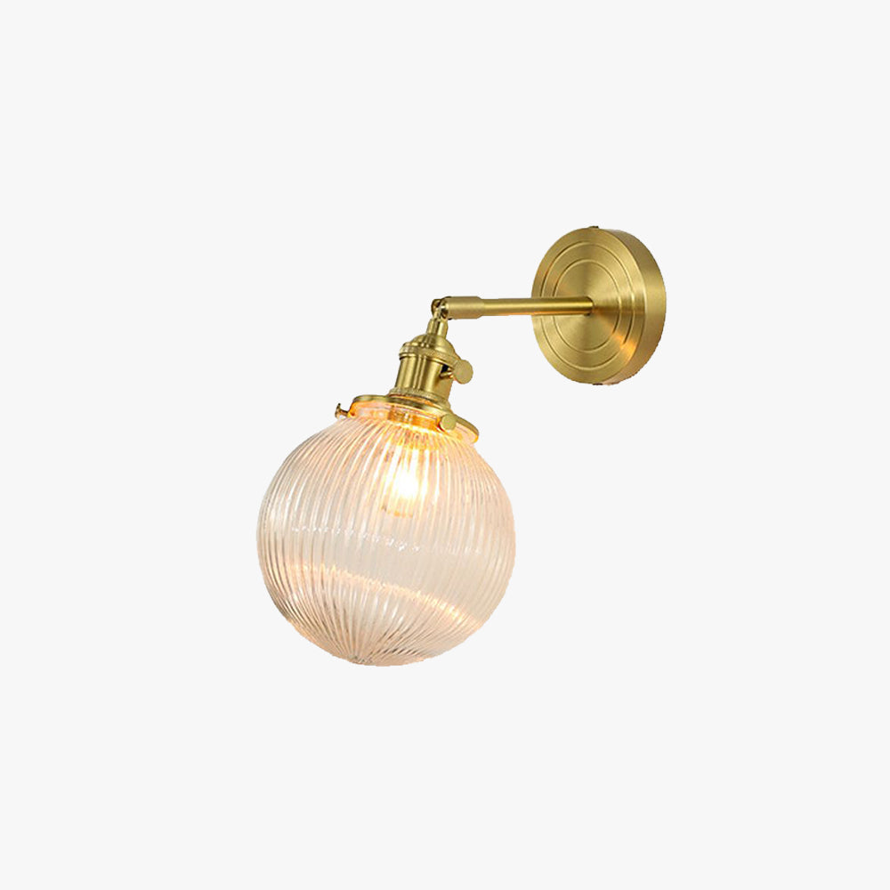 Valentina lyxig klot-/blomformad vägglampa för sminkbord, guld, sovrum