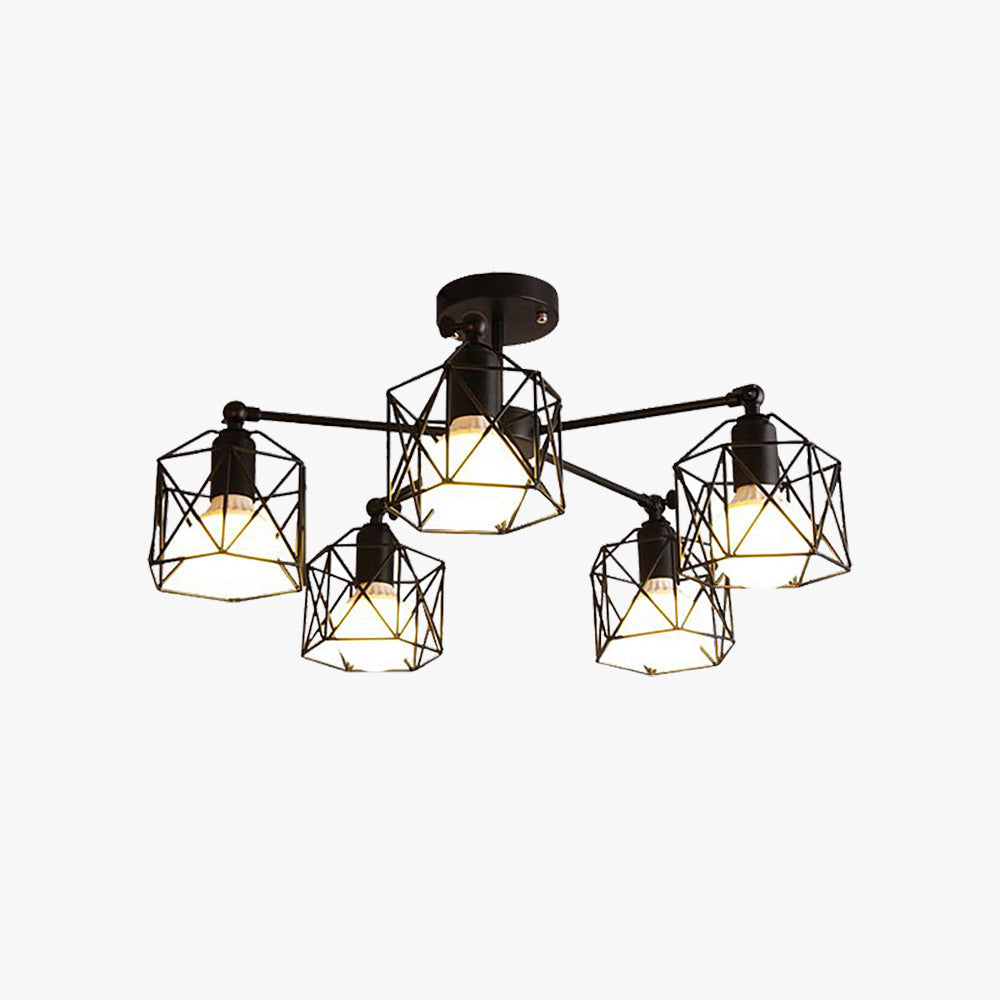 Arisha sort semi-flushloftslampe
