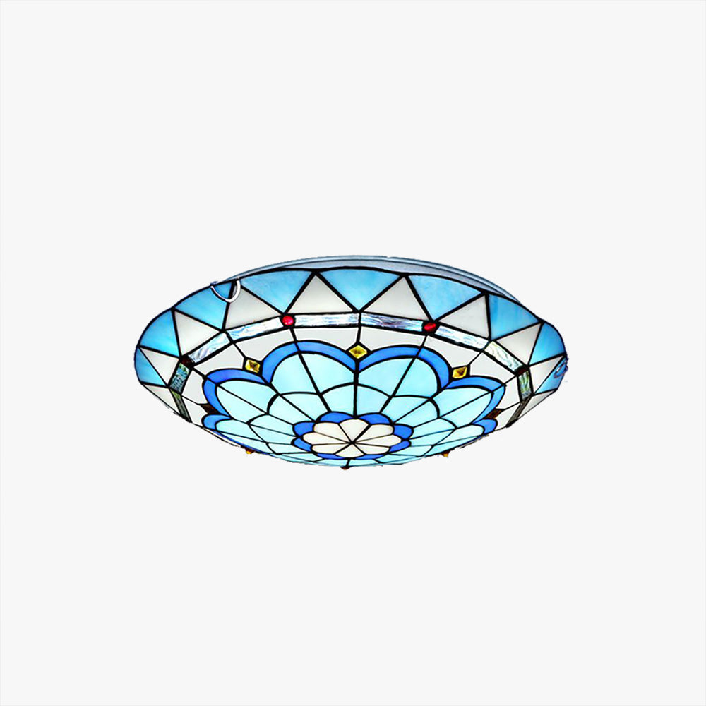 Tiffany värikäs lasinen kattovalaisin, makuuhuoneeseen