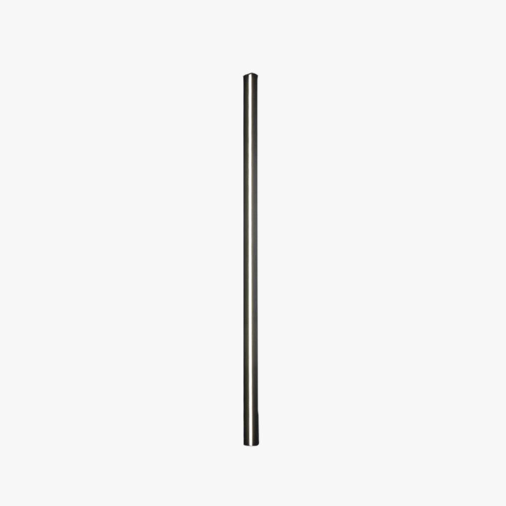 Arisha Minimalist Black Bar Mirror Front Vanity Wall Lamp, Metal/