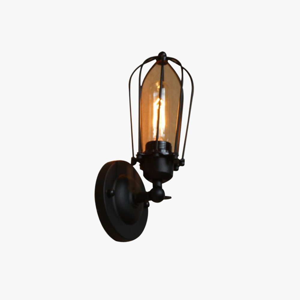 Silva vintagevæglampe i jern, sort/rust/bronze/guld/sølv