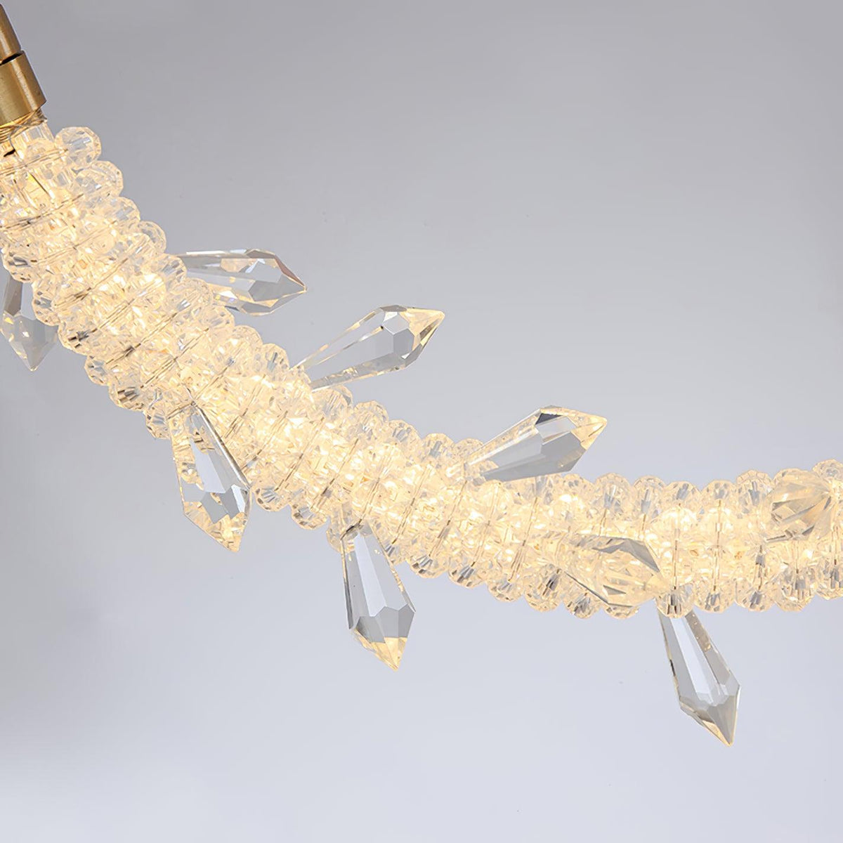 Lustre glæsilegt kristalshengiljós