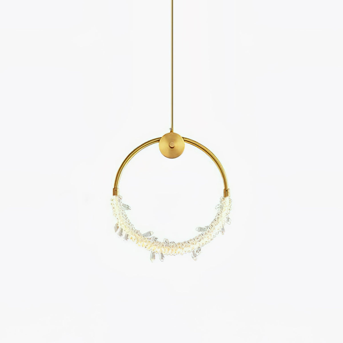 Lustre glæsilegt kristalshengiljós