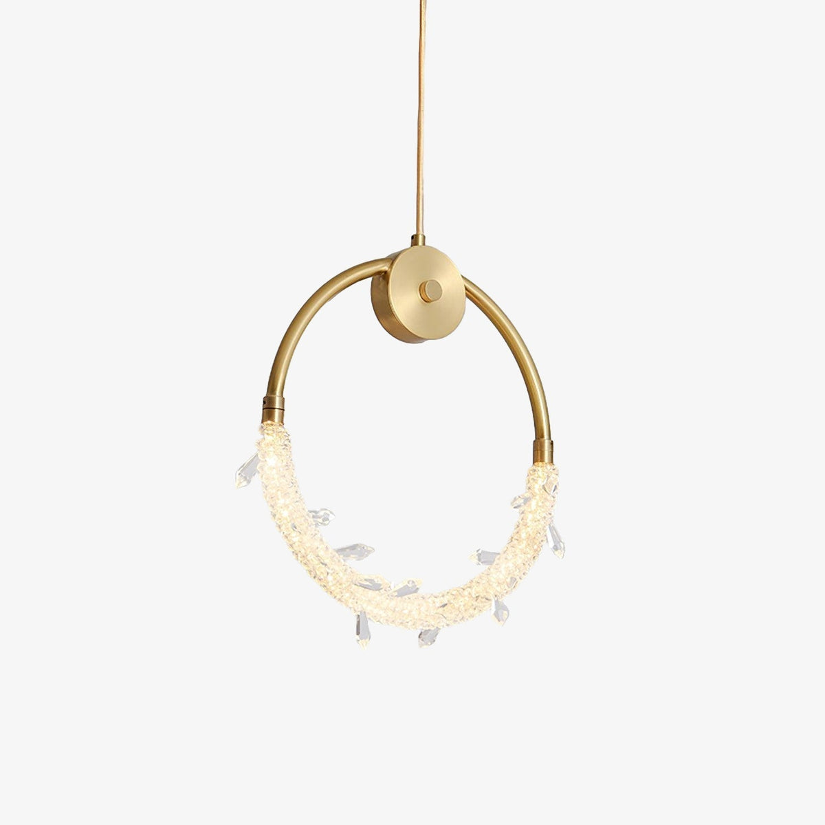 Lustre glæsilegt kristalshengiljós