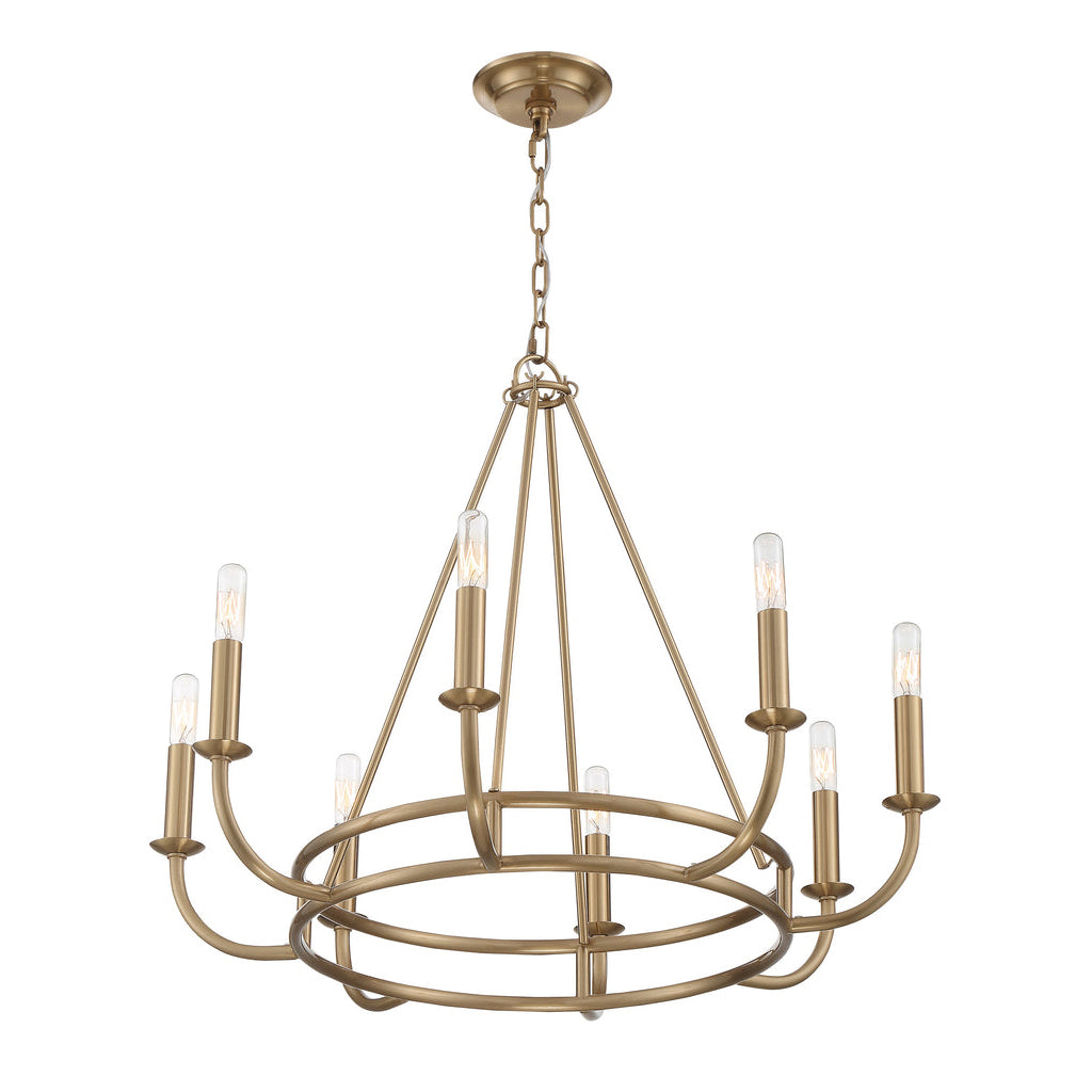 Xenuvyh Modern Minimalist Vintage Industrial Metal Chandelier