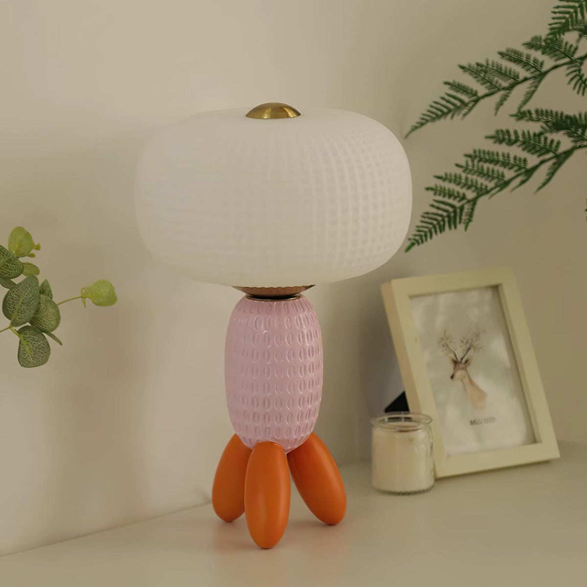 Eirarielle moderne bordlampe i glas