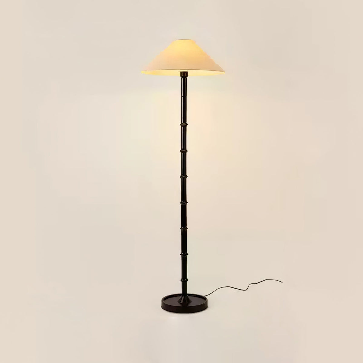 Zen golvlampa med bambuknut
