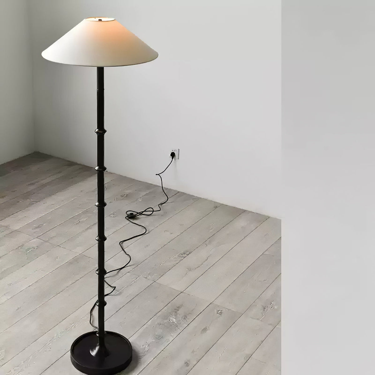 Zen golvlampa med bambuknut
