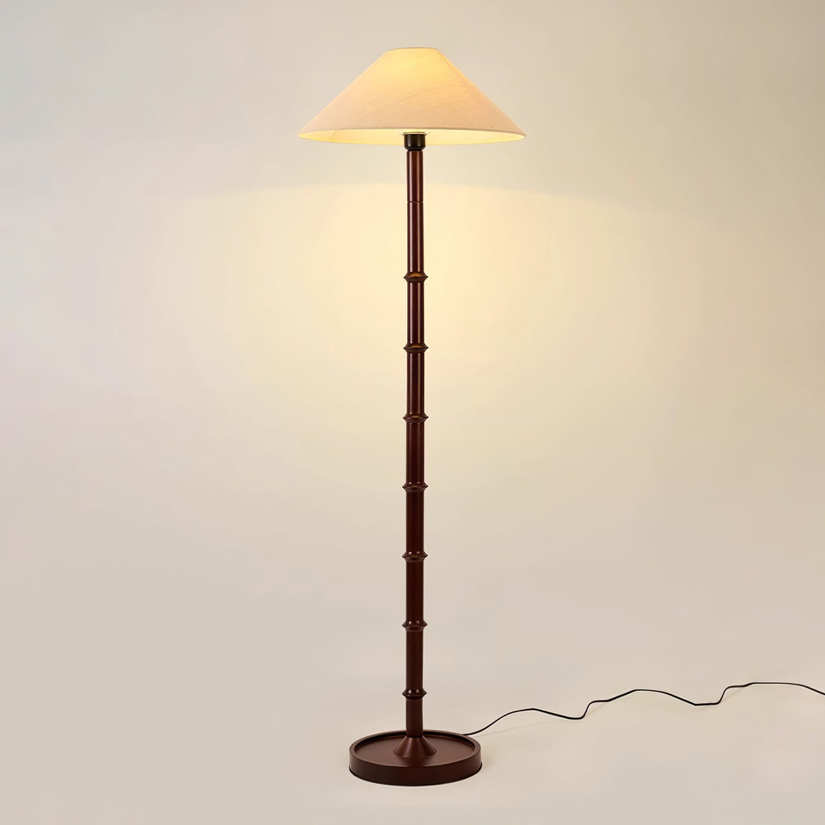Zen golvlampa med bambuknut