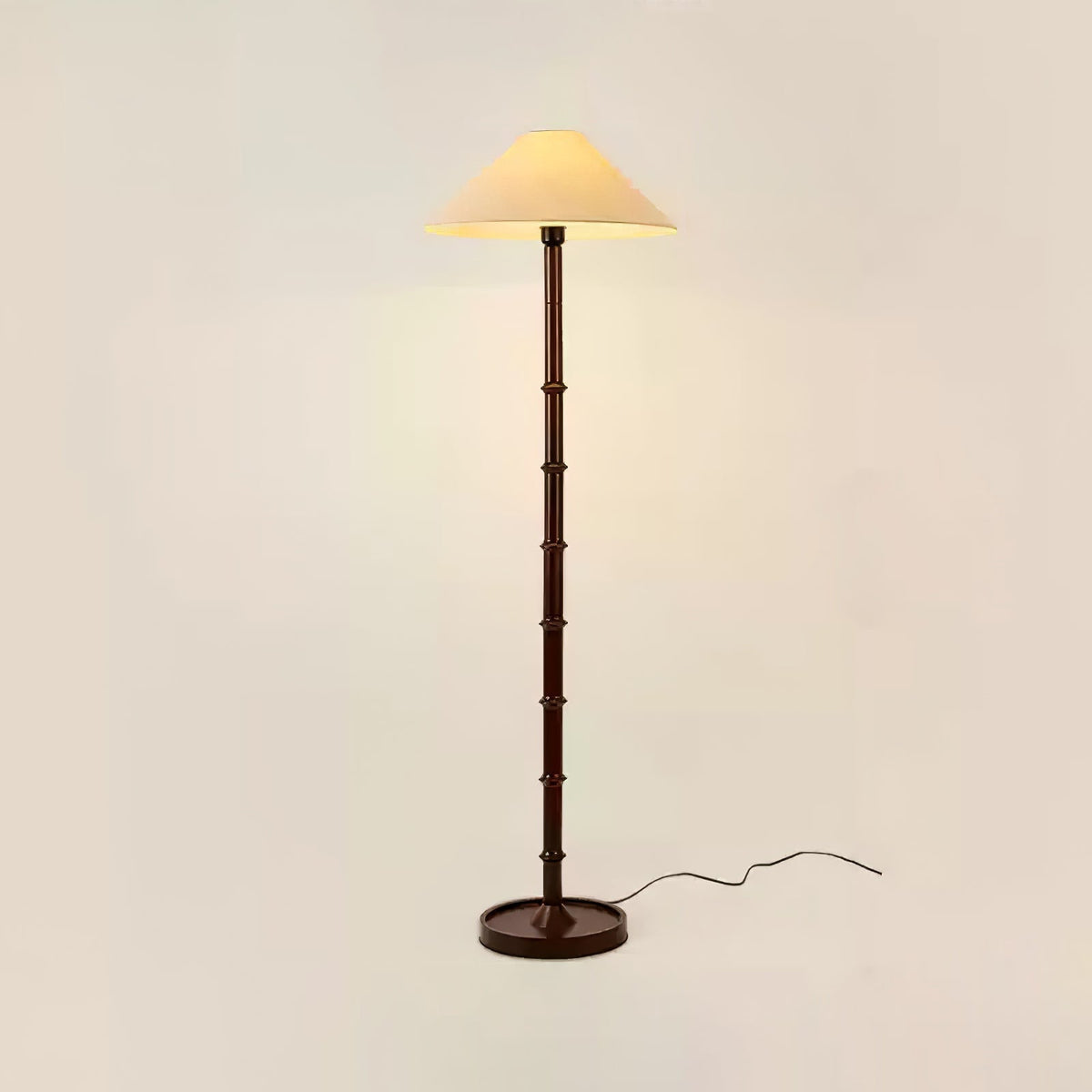 Zen golvlampa med bambuknut