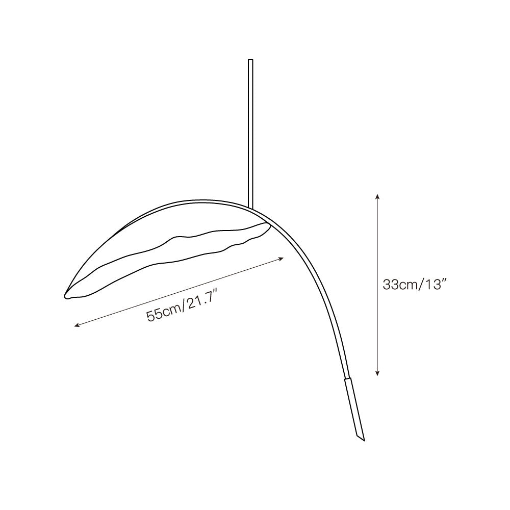 Candelabro moderno minimalista de metal preto com folhas Rauduvyu