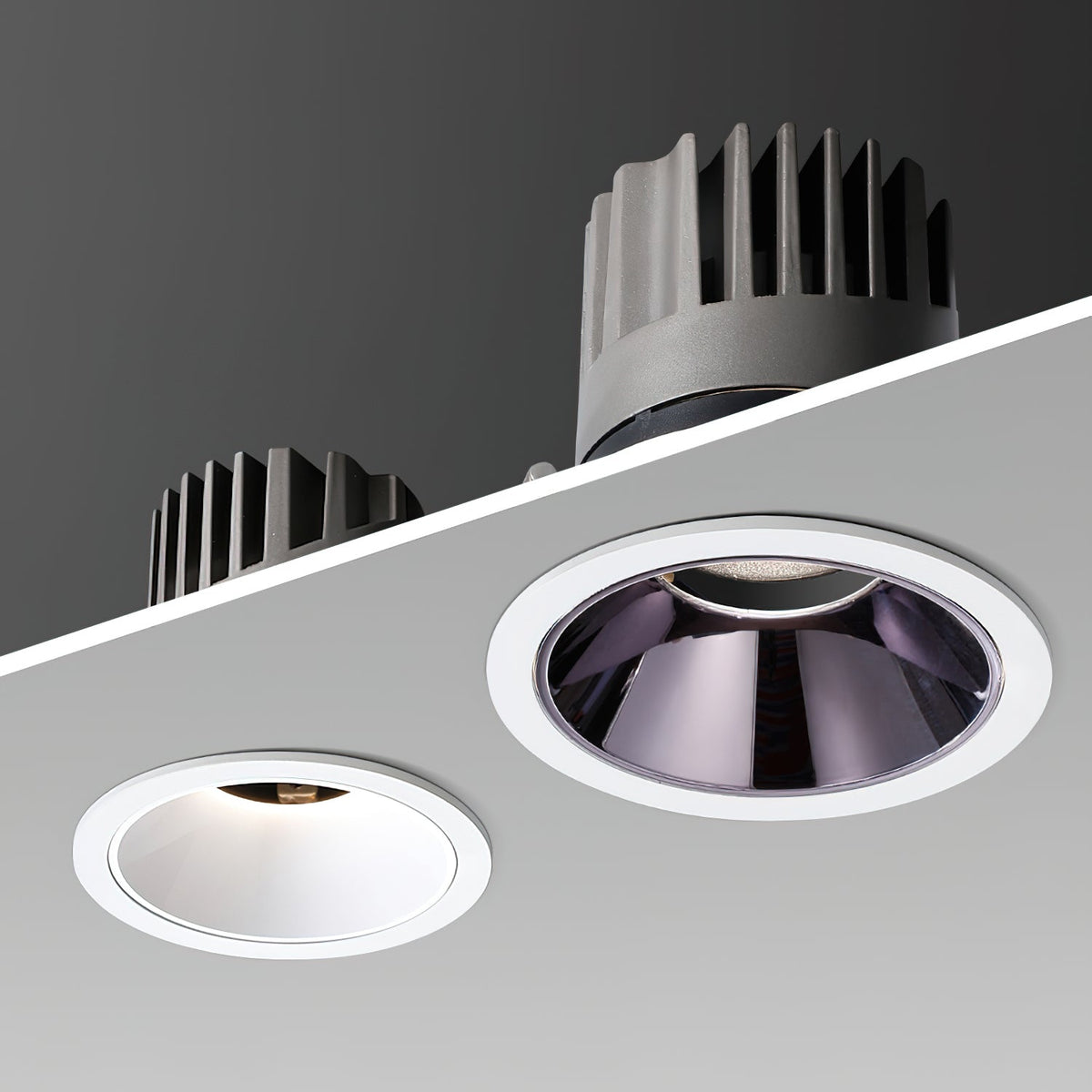Vesoris klassisk infälld LED-downlight med stråle för tak