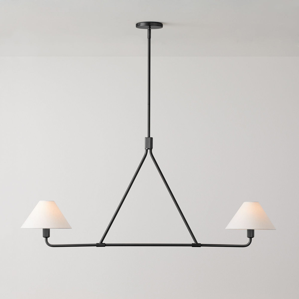 Candelabro de vaso com cúpula cónica, minimalista