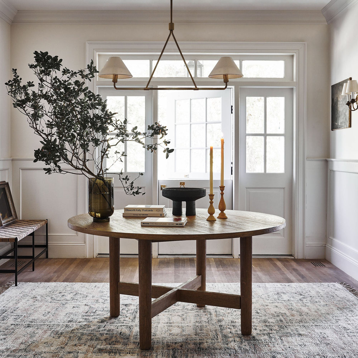 Candelabro de vaso com cúpula cónica, minimalista