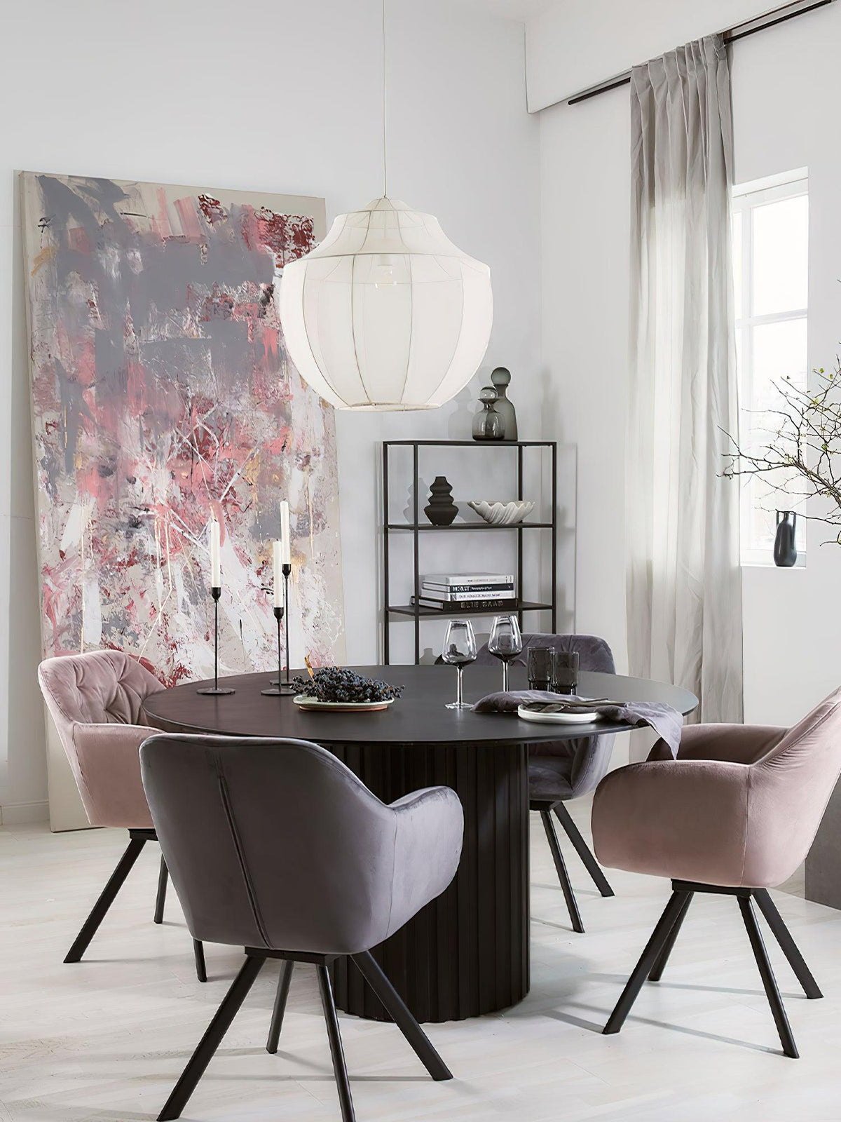Frigen pendellampa i exklusivt mesh-tyg Elegance