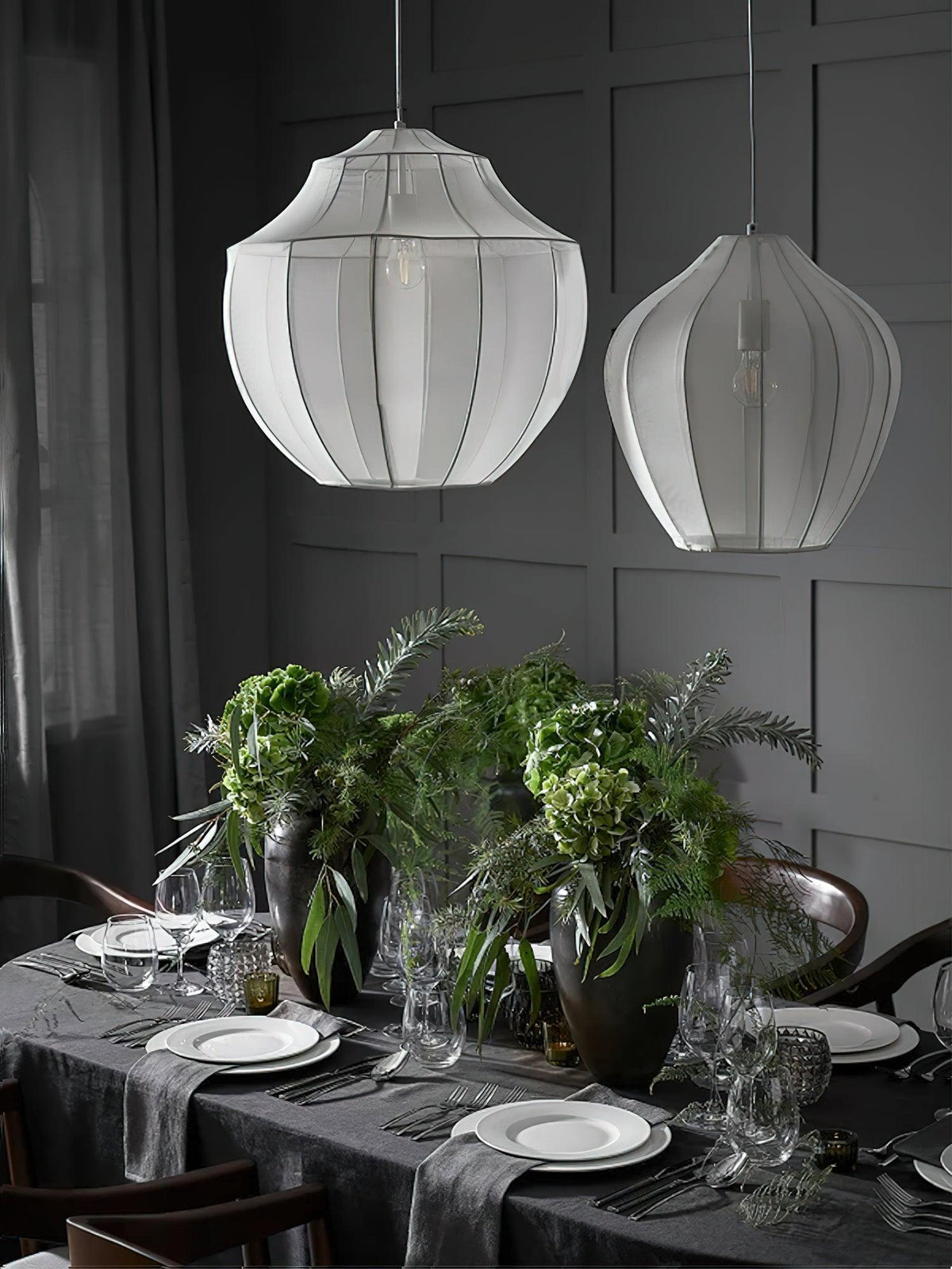 Frigen pendellampa i exklusivt mesh-tyg Elegance