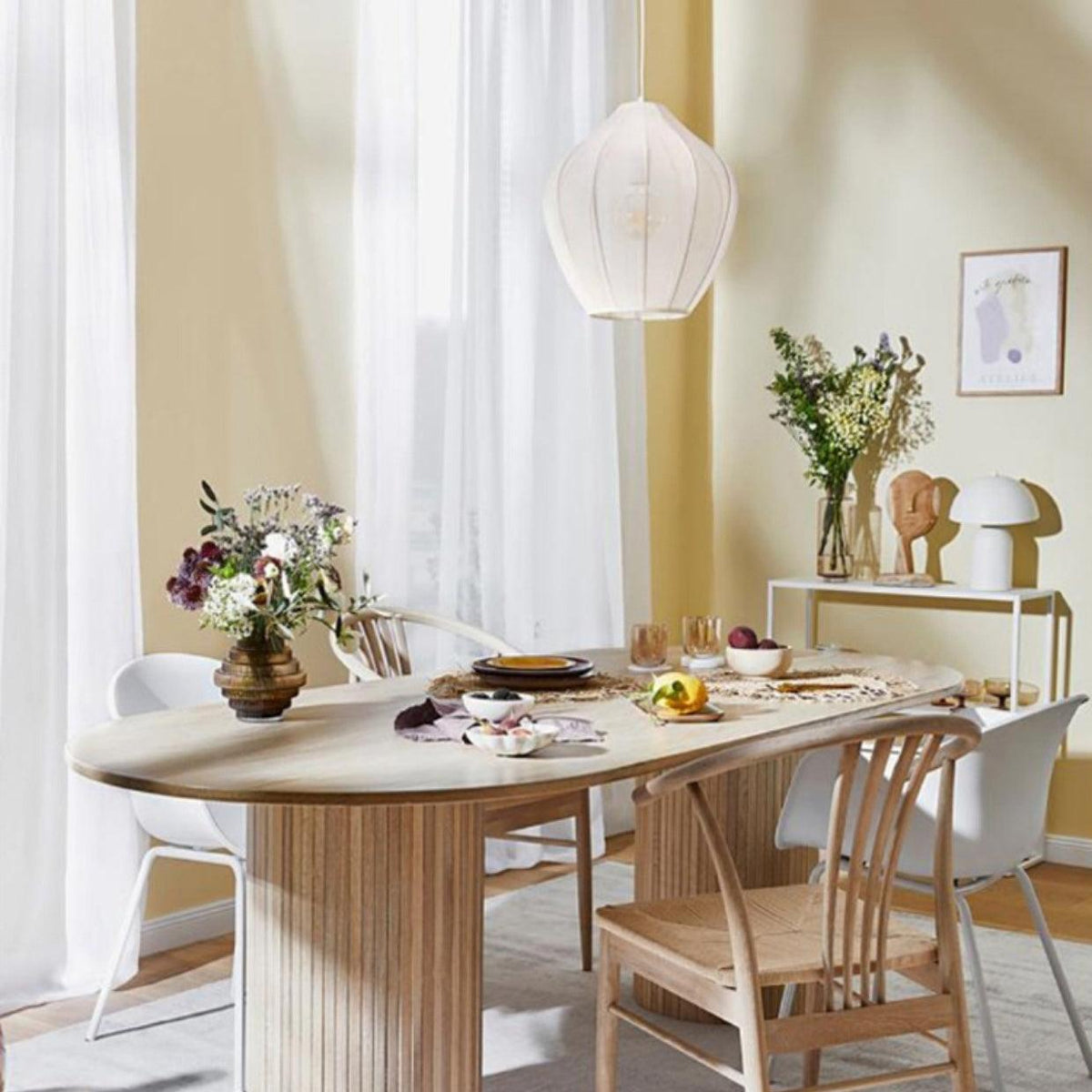 Frigen pendellampa i exklusivt mesh-tyg Elegance