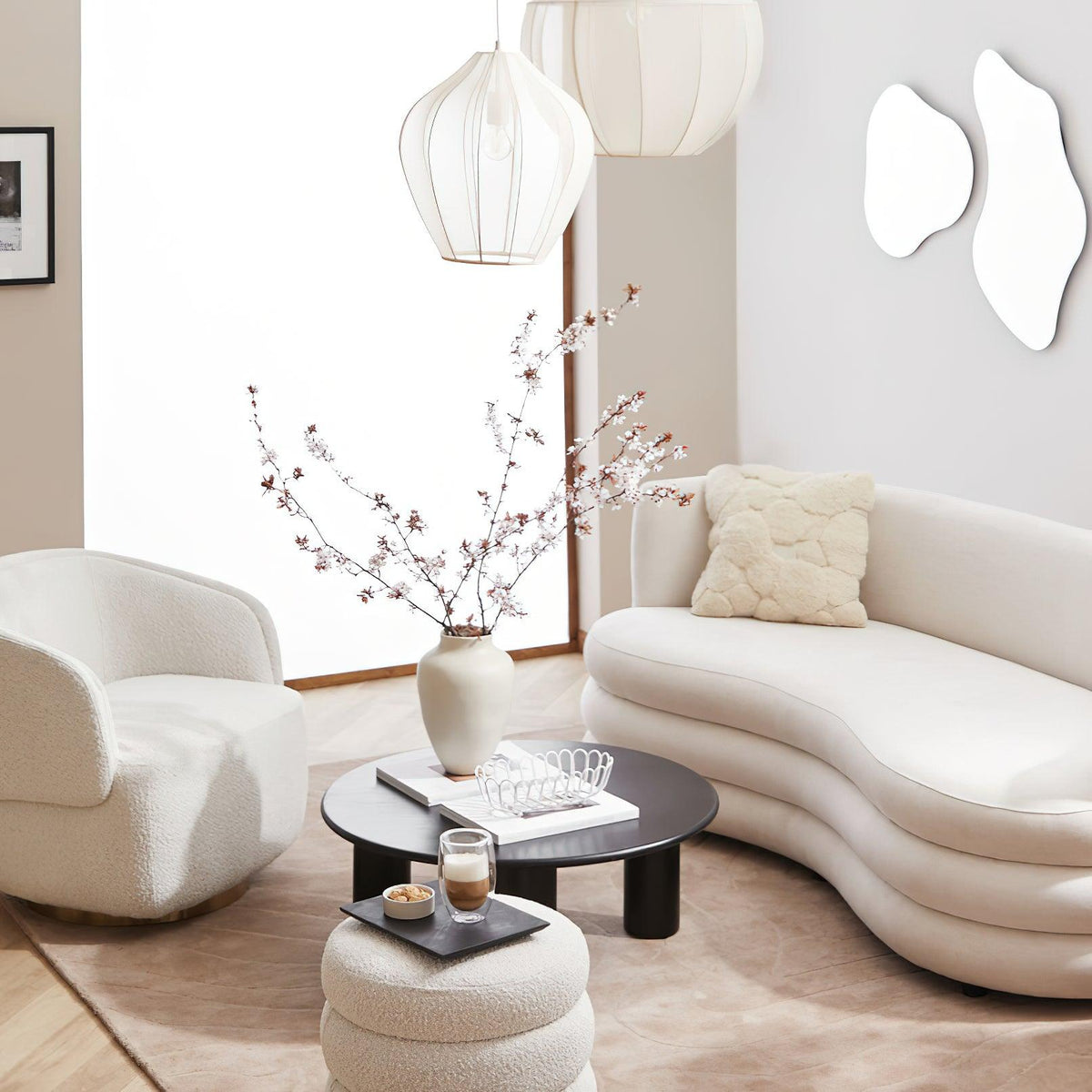Frigen pendellampa i exklusivt mesh-tyg Elegance