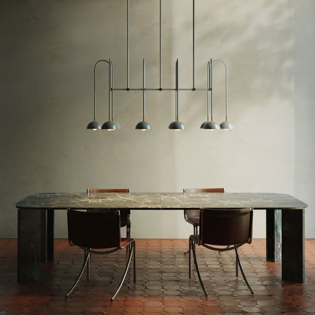 Blikuvyh Vintage Industrial Atelier Brass Metal Chandelier