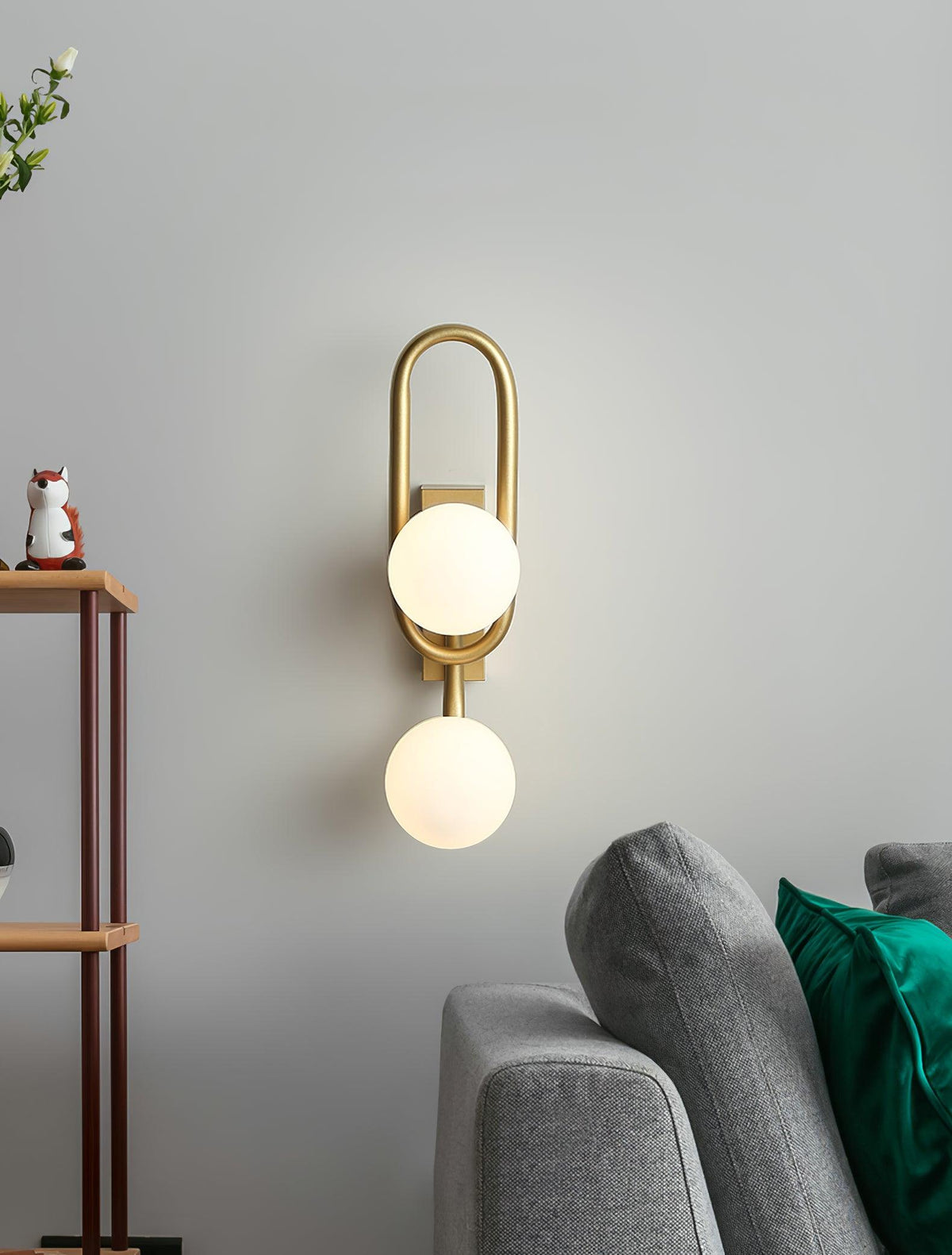 Alphaia moderne minimalistisk væglampe i glas