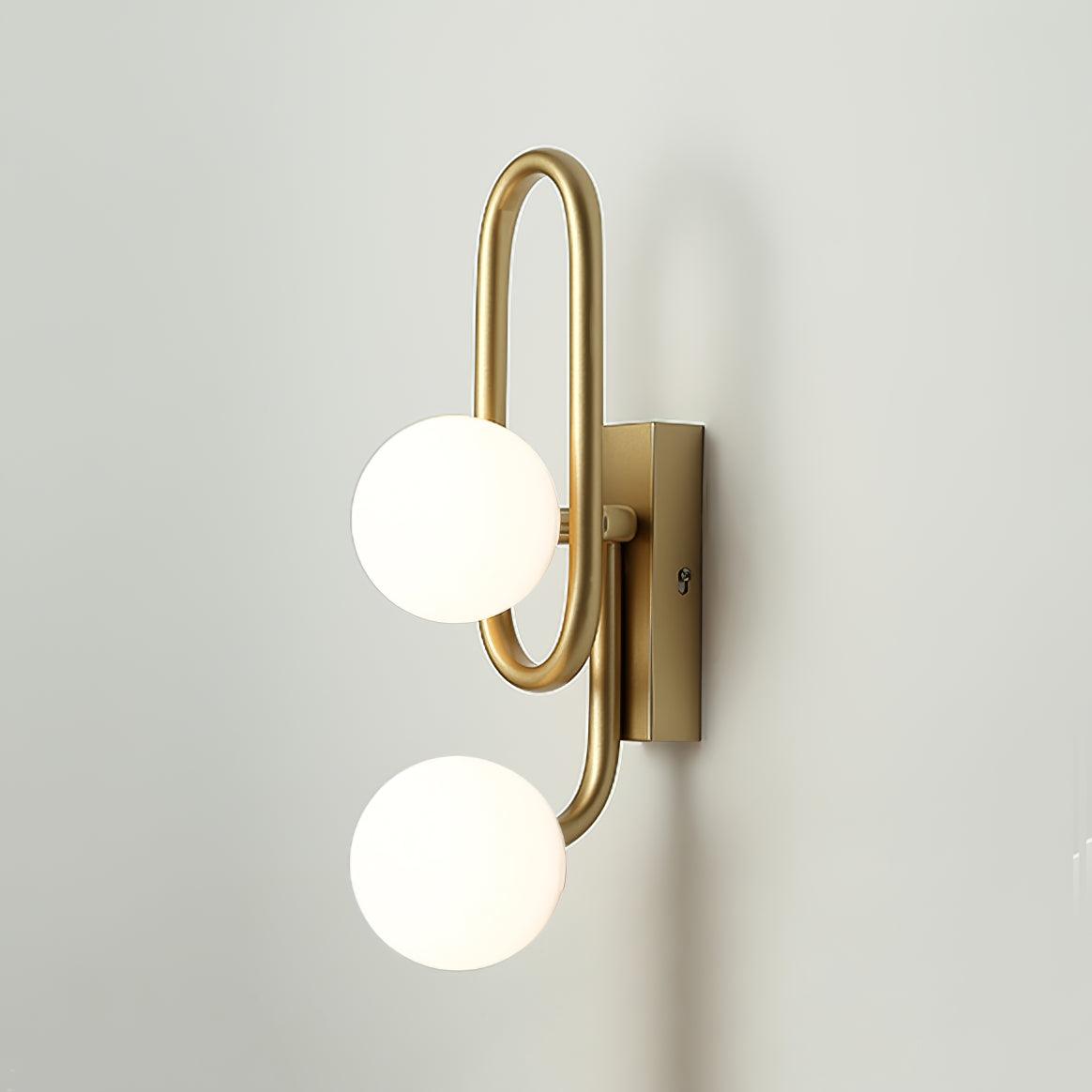 Alphaia moderne minimalistisk væglampe i glas