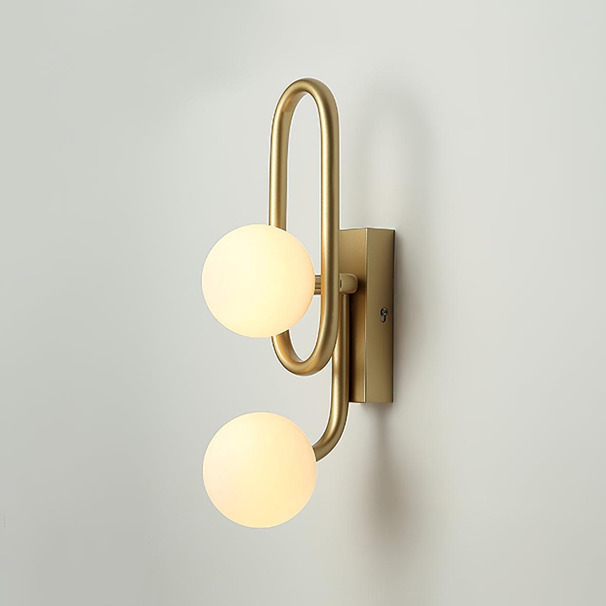 Alphaia moderne minimalistisk væglampe i glas