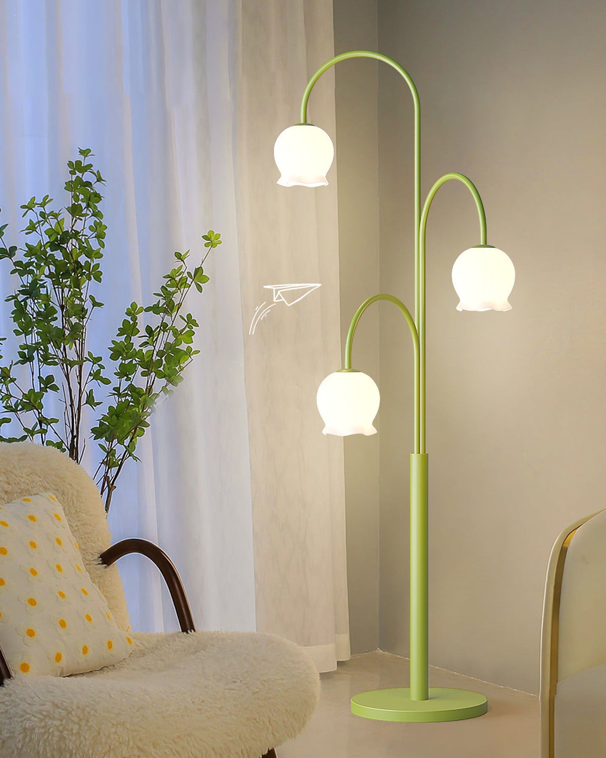 Candeeiro de pé Lilic Orchid