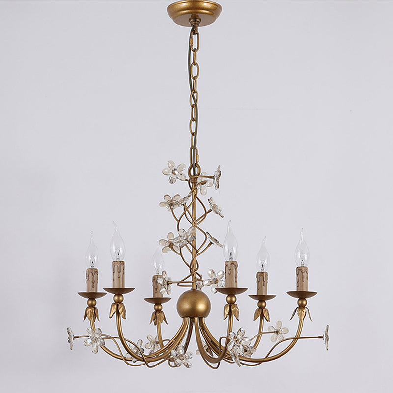 Ornuvyu Postmodern Luxury Clear Metal Crystal Chandelier