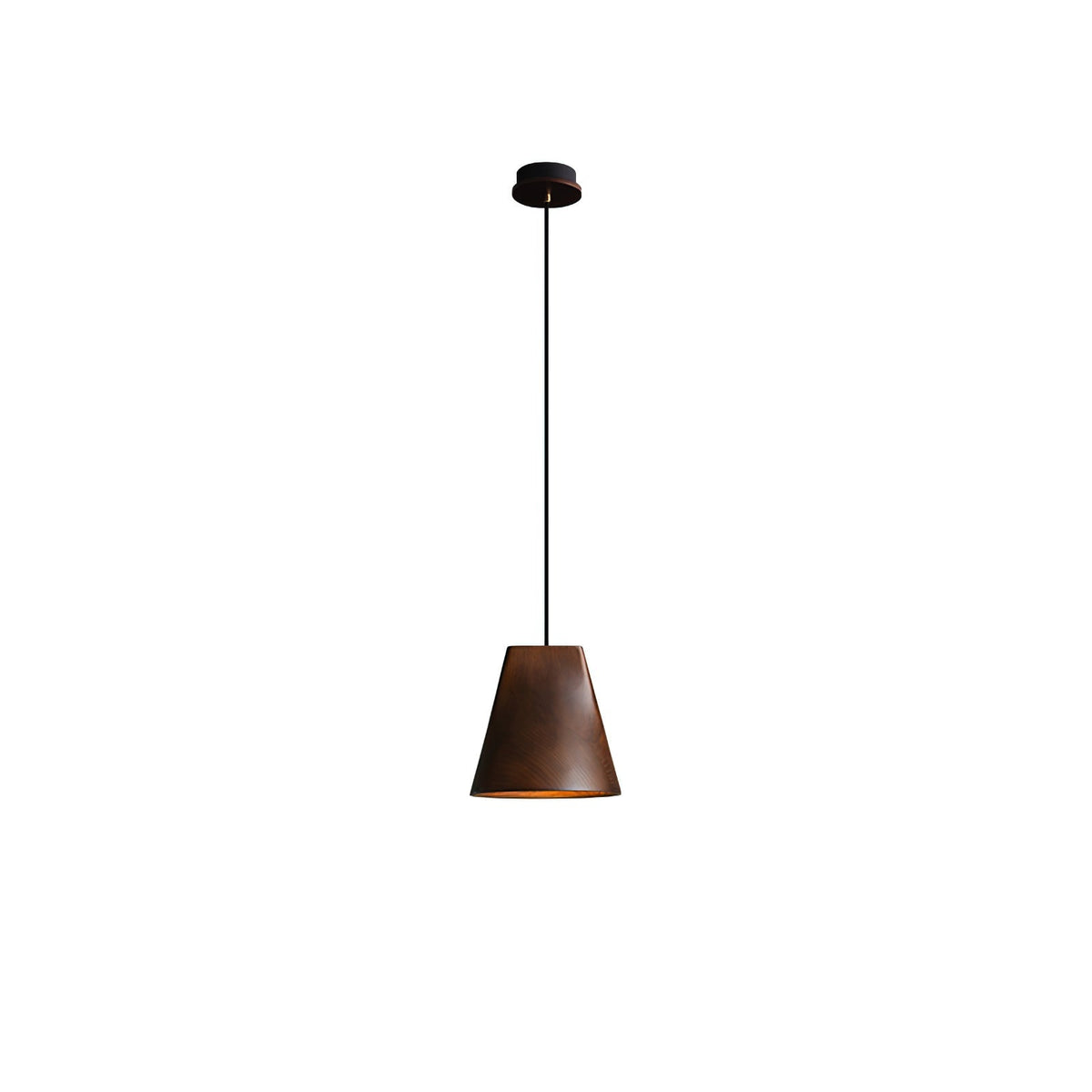 Lustre suspenso assimétrico em madeira Ivarara