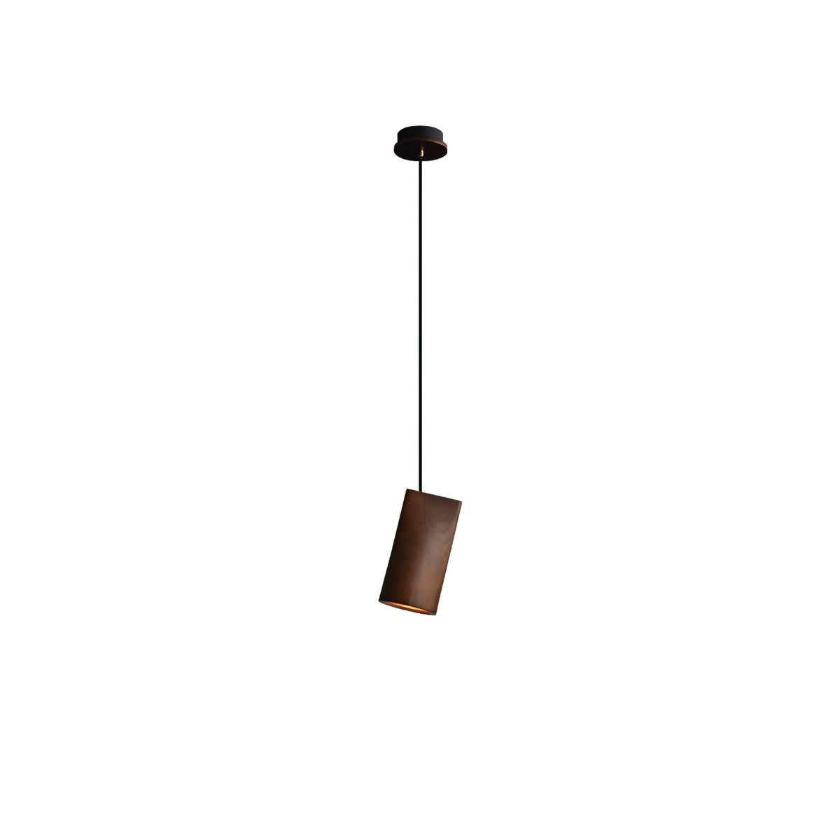 Lustre suspenso assimétrico em madeira Ivarara